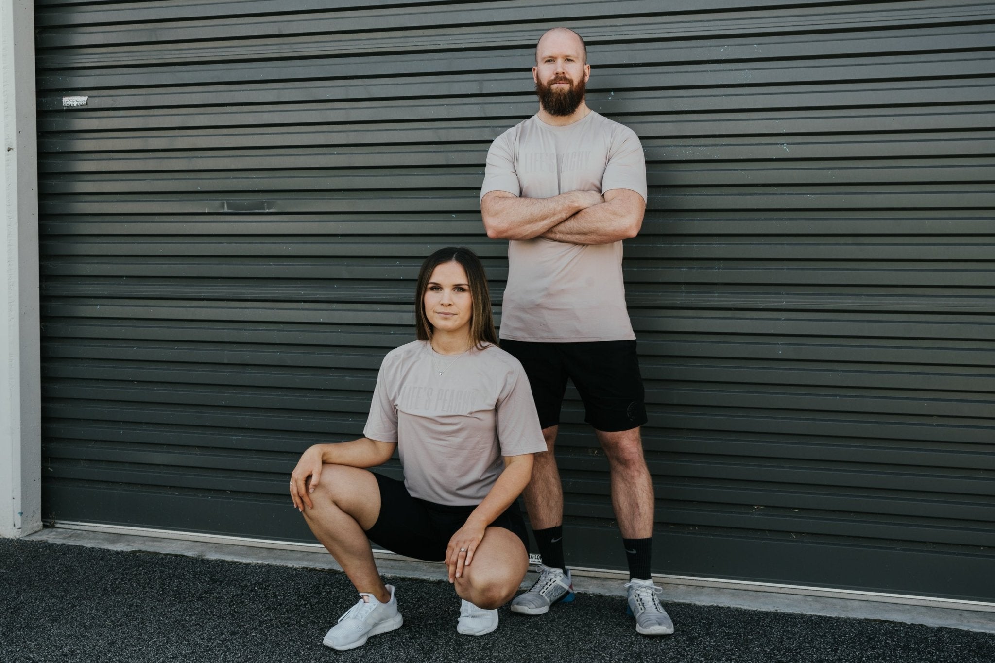 LIFE'S PEACHY TRAINING TEE - FAWN - Life's Peachy Apparel