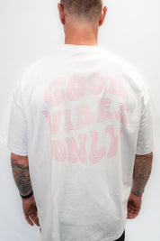 GOOD VIBES UNISEX TEE WHITE