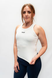 WOMENS COTTON TANK WHITE