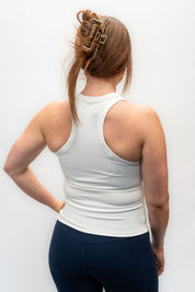 WOMENS COTTON TANK WHITE