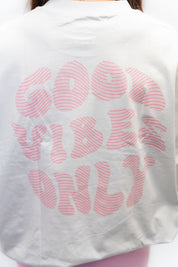 GOOD VIBES UNISEX TEE WHITE