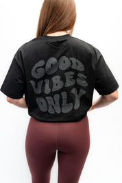 GOOD VIBES UNISEX TEE BLACK
